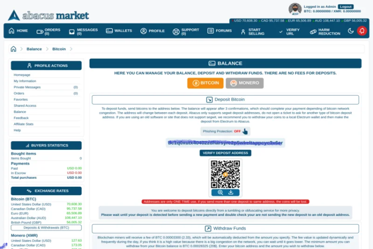 Abacus Market listing categories